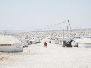 refugees in a camp