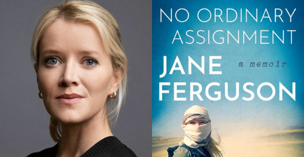 Headshot of Jane Ferguson and cover of her book.